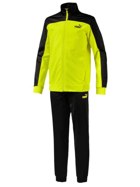 Chándal Puma Power FL B Niño Amarillo y Negro