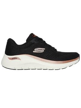 Zapatillas Skechers Arch Fit Negro Dorado W