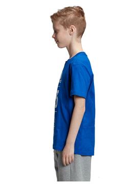 Camiseta Adidas Azul Niño