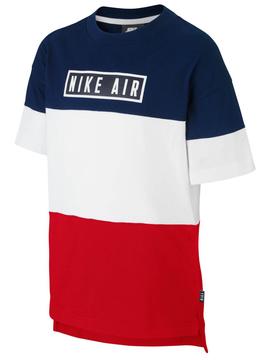 Camiseta Nike Garcons Marino/Rojo Niño