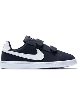 Zapatilla Nike Court Royale Marino Niño