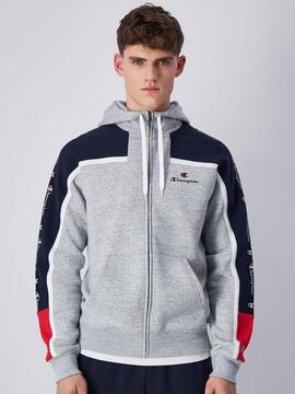 Chaqueta Champion Retro M Gris/Azul