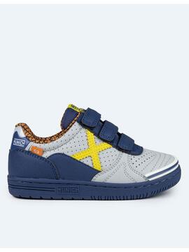 Zapatilla Munich G-3 Profit Azul/Amarillo Jr