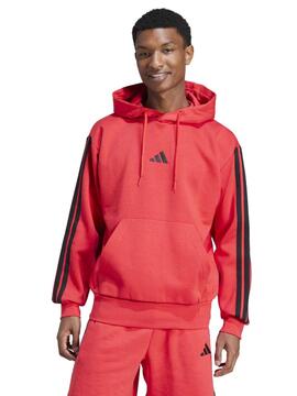 Sudadera Adidas 3S FL M Rojo