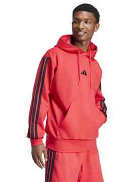 Sudadera Adidas 3S FL M Rojo