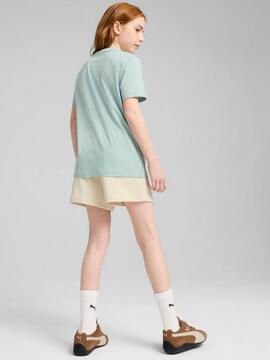 Conjunto Corto Puma Celeste Beige Jr