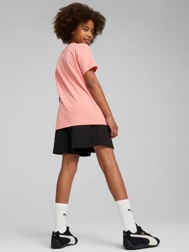 Conjunto Corto Puma Rosa Negro Jr