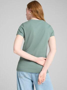 Camiseta Puma Script Verde W