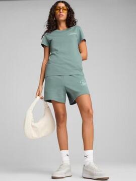 Pantalon Corto Puma Script 5' Verde W