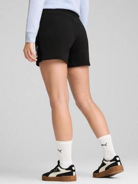 Pantalon Corto Puma Ess Logo Lab W Negro