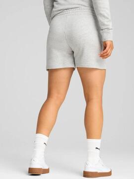 Pantalon Corto Puma Ess Logo Lab W Gris