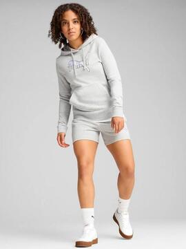 Pantalon Corto Puma Ess Logo Lab W Gris