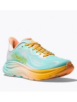 Zapatilla Hoka Clifton 10 Verde Naranja W