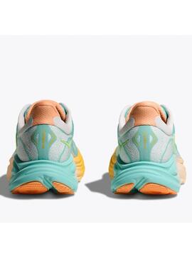 Zapatilla Hoka Clifton 10 Verde Naranja W