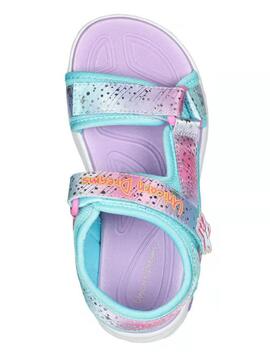 Sandalia Skechers Majestic Unicornio Malva Niña