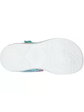 Sandalia Skechers Majestic Unicornio Malva Niña