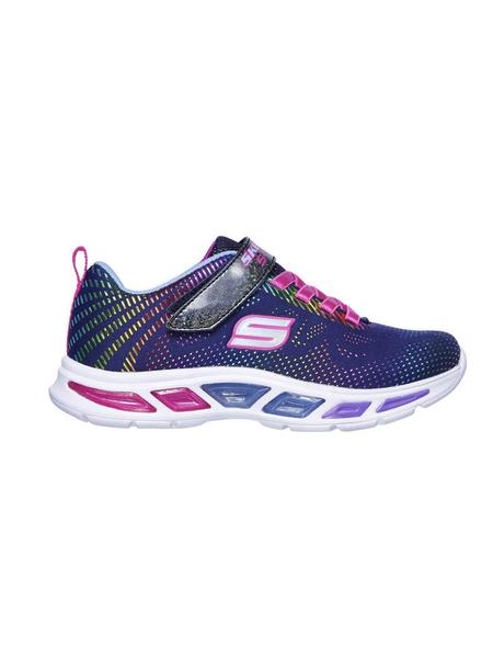 átomo despreciar creencia Zapatilla Skechers Luces Marino/Multicolor niña