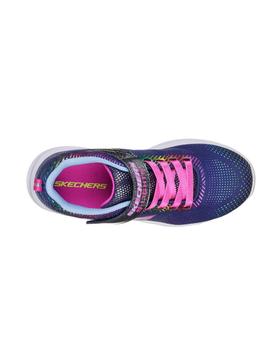 Zapatilla Skechers Luces Marino/Multicolor niña