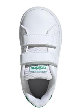 Zapatilla Adidas Advantage Bco/Verde Niñ@