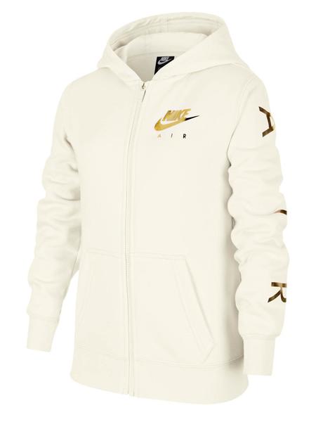 erótico camión Perder la paciencia Chaqueta Nike Blanco/Oro Niña