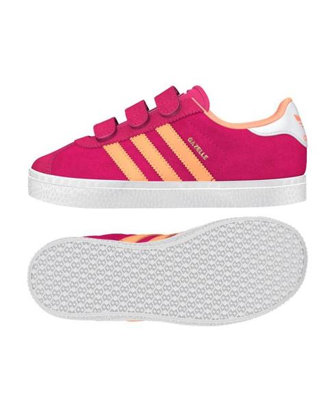 León neutral Jajaja Zapatilla Adidas Gazelle 2 CF Rosa/Naranja Niña