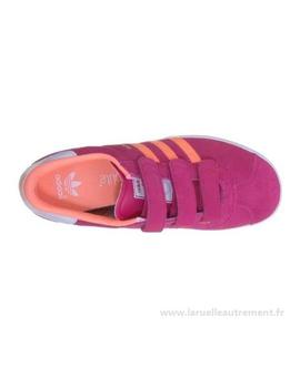 Zapatilla Adidas Gazelle 2 CF Rosa/Naranja Niña