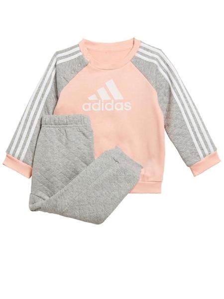 medios de comunicación literalmente Sureste Chandal Adidas Coral/Gris Bebe