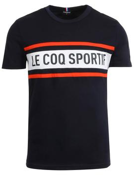 Camiseta Le Coq Sportif Marino/Naranja Hombre