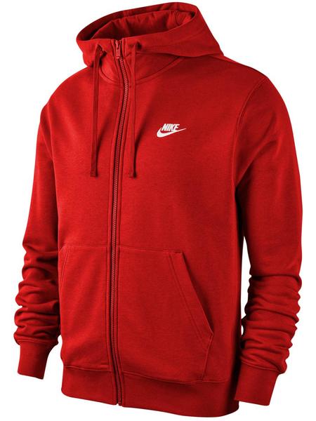 sudadera nike roja hombre