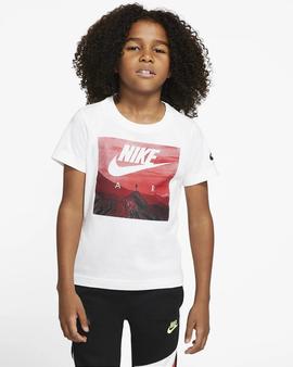 Camiseta Nike Blanco/Rojo Niño