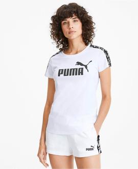 Camiseta Puma Amplified Blanco Mujer