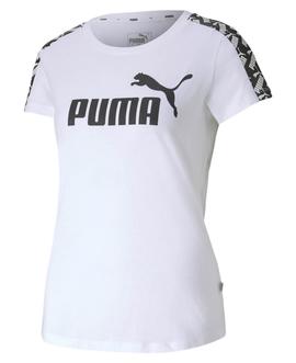 Camiseta Puma Amplified Blanco Mujer