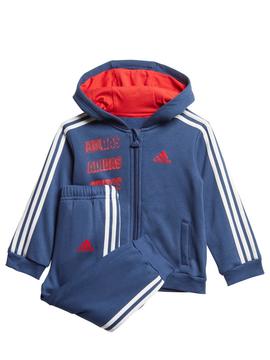 Chandal Adidas Azul/Rojo Bebe