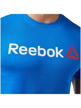 Camiseta Reebok Linear Bluspo Azul