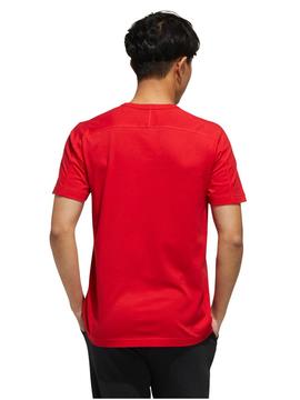 Camiseta Adidas Doodle Rojo Hombre