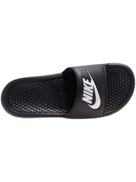 Chanclas Nike Benassi Negro/Blanco Mujer