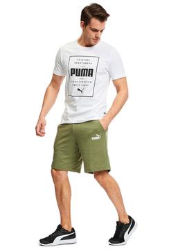 Camiseta Puma Box Puma Blanco Hombre