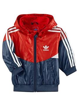 Cortavientos Adidas Colorado Rojo/Marino Niño