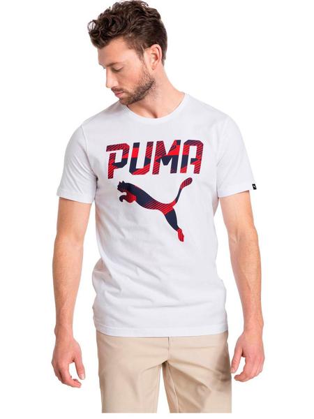 Camiseta Puma Brand Blanco Hombre