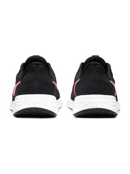 Zapatilla Nike Revolution Negro/Fusia Mujer