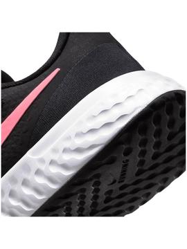 Zapatilla Nike Revolution Negro/Fusia Mujer
