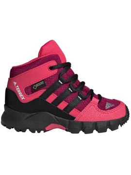 Bota Adidas Terrex Mid Ngro/Rosa Niña