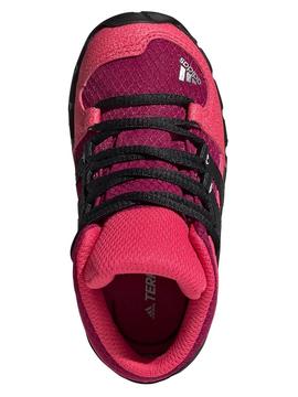 Bota Adidas Terrex Mid Ngro/Rosa Niña