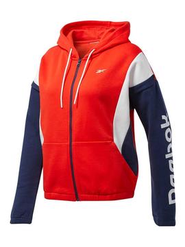 Chaqueta Reebok Linear Rojo Mujer