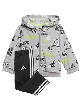 Chandal Adidas Gris/Negro Niño