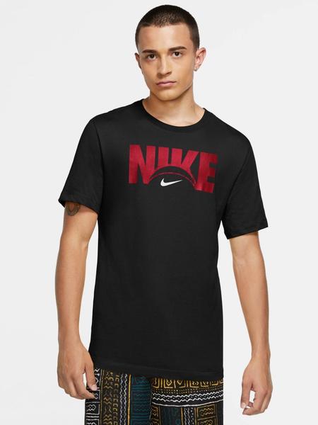 Párrafo estar Bermad Camiseta Nike DRY Negro/Rojo Hombre