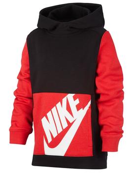 Sudadera Nike Negro/Rojo Niño