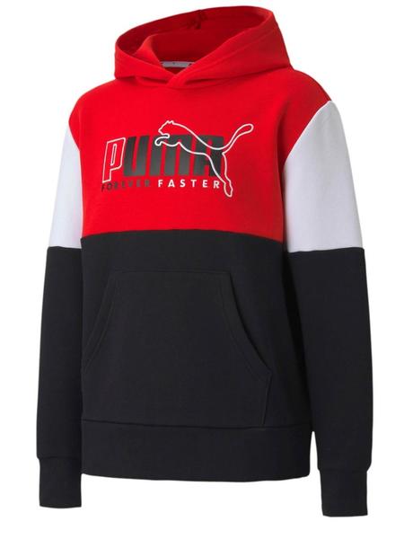 Sudadera Puma Alpha Rojo/Negro Niño