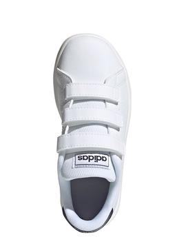 Zapatilla Adidas Advantage Blanco Marino Niñ@