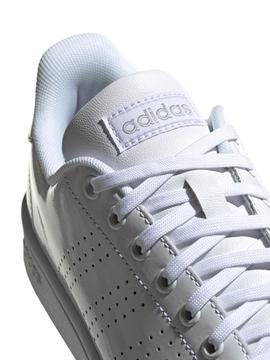 Zapatilla Adidas Advantage Charol Blanco Mujer